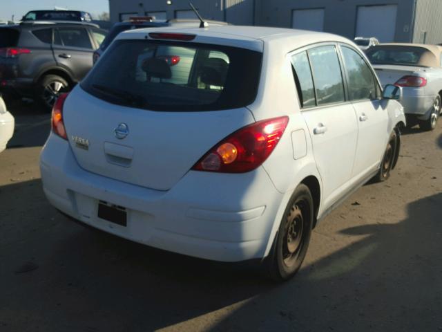 3N1BC13E97L376208 - 2007 NISSAN VERSA S WHITE photo 4