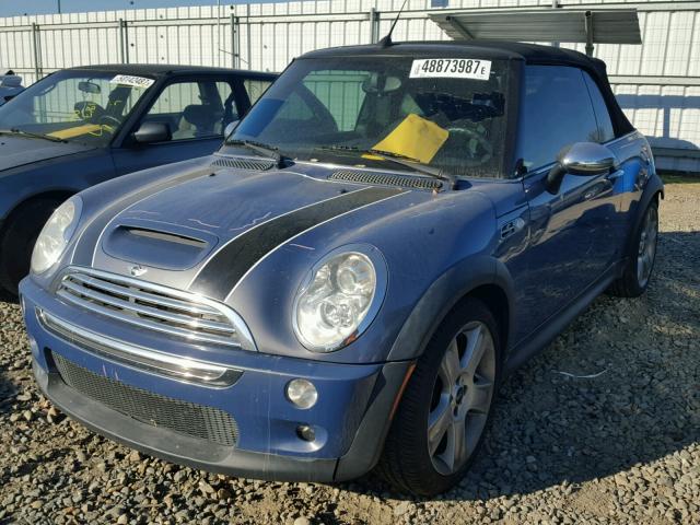 WMWRH33445TF82321 - 2005 MINI COOPER S BLUE photo 2