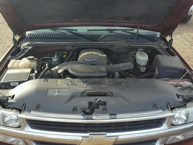 1GNEK13Z63J232883 - 2003 CHEVROLET TAHOE K150 BURGUNDY photo 7