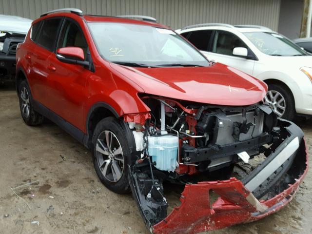 2T3WFREV4GW270839 - 2016 TOYOTA RAV4 XLE RED photo 1