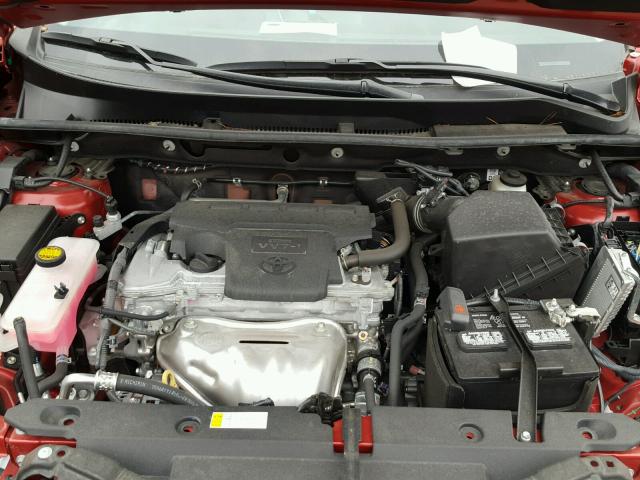 2T3WFREV4GW270839 - 2016 TOYOTA RAV4 XLE RED photo 7