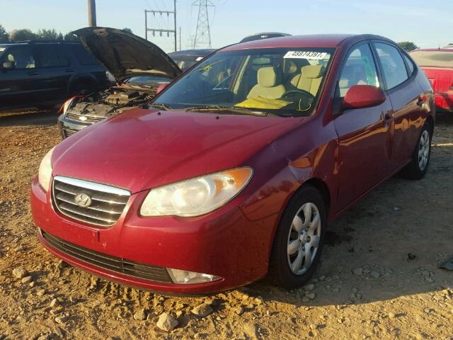 KMHDU46D37U181617 - 2007 HYUNDAI ELANTRA GL RED photo 2