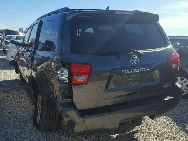 5TDZY5G14HS068239 - 2017 TOYOTA SEQUOIA SR CHARCOAL photo 3