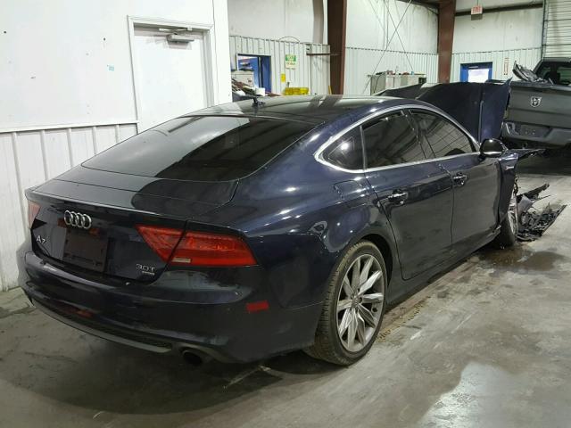 WAU2GAFC6DN076811 - 2013 AUDI A7 PRESTIG BLUE photo 4