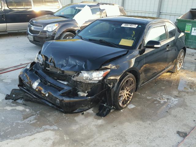 JTKJF5C72B3006465 - 2011 TOYOTA SCION TC BLACK photo 2