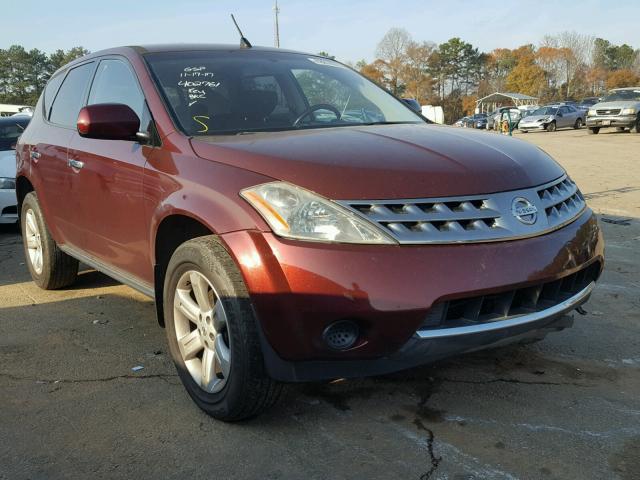 JN8AZ08T36W402761 - 2006 NISSAN MURANO SL BURGUNDY photo 1