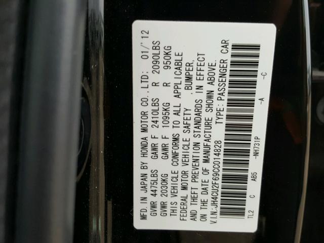 JH4CU2F69CC014828 - 2012 ACURA TSX TECH BLACK photo 10