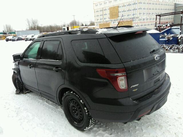 1FM5K8GT5FGC18543 - 2015 FORD EXPLORER S BLACK photo 3