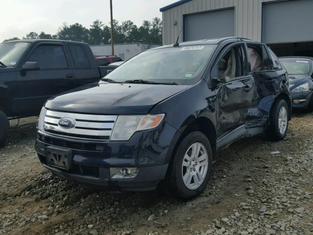 2FMDK38C98BA92260 - 2008 FORD EDGE SEL BLUE photo 2