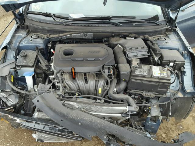 5NPE34AF5FH081595 - 2015 HYUNDAI SONATA SPO BLUE photo 7