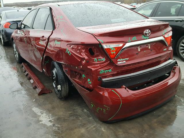 4T1BF1FK6HU673123 - 2017 TOYOTA CAMRY LE RED photo 9