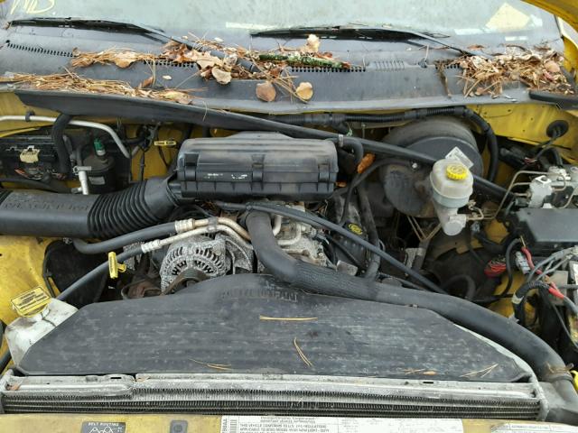 1B7HC13Z8YJ142399 - 2000 DODGE RAM 1500 YELLOW photo 7