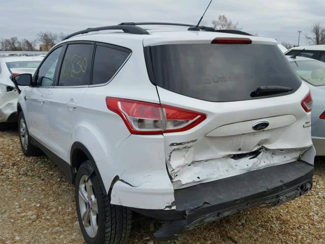 1FMCU9GX0DUB10078 - 2013 FORD ESCAPE SE WHITE photo 3