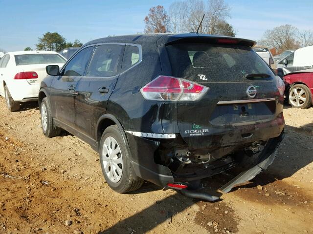 KNMAT2MT2GP725077 - 2016 NISSAN ROGUE S BLACK photo 3