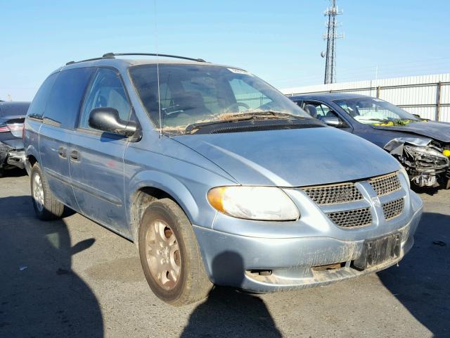 1D4GP25RX3B257708 - 2003 DODGE CARAVAN SE BLUE photo 1