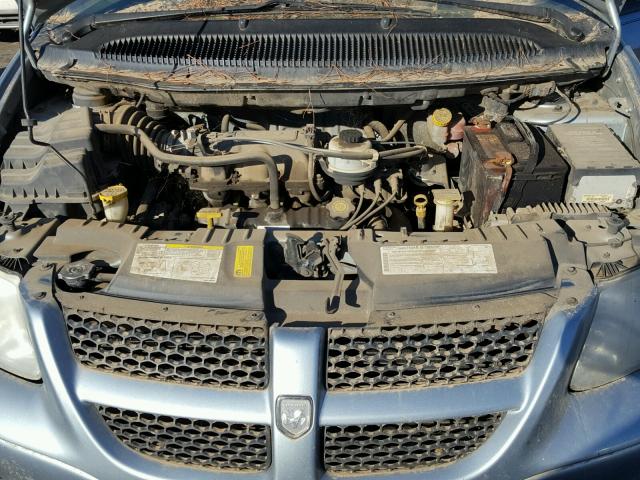 1D4GP25RX3B257708 - 2003 DODGE CARAVAN SE BLUE photo 7