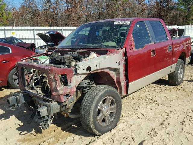 1FTPW14V27KA73040 - 2007 FORD F150 SUPER BURGUNDY photo 2