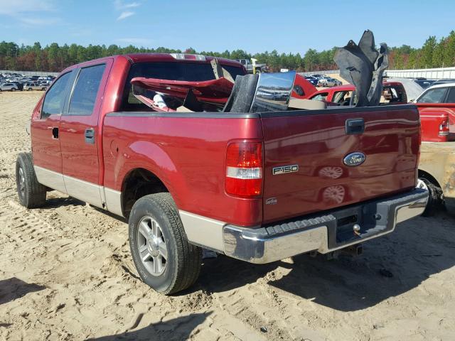 1FTPW14V27KA73040 - 2007 FORD F150 SUPER BURGUNDY photo 3