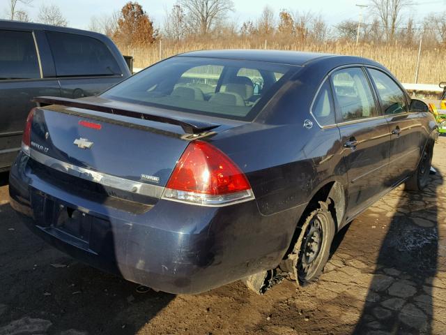 2G1WT55K979137780 - 2007 CHEVROLET IMPALA LT BLUE photo 4