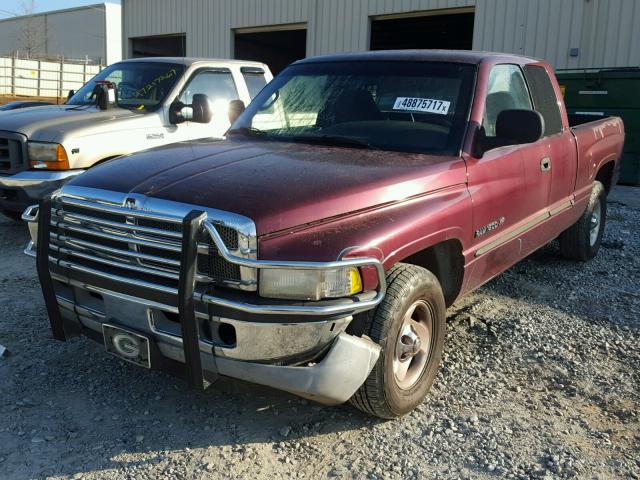 3B7HC13Z31G180081 - 2001 DODGE RAM 1500 BURGUNDY photo 2