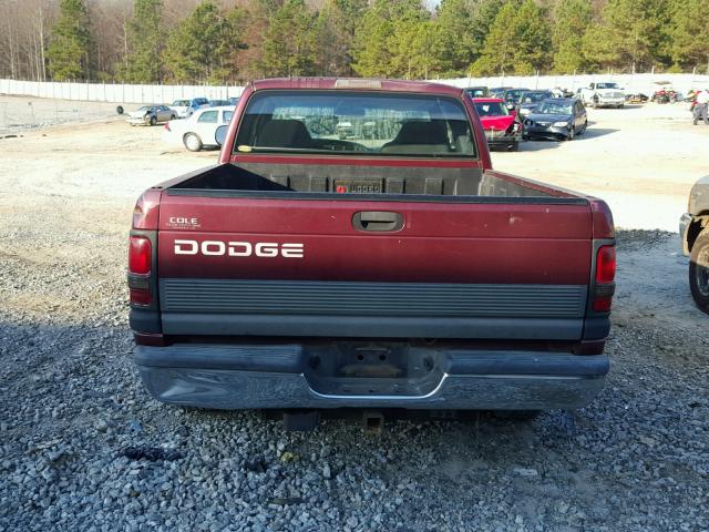 3B7HC13Z31G180081 - 2001 DODGE RAM 1500 BURGUNDY photo 6