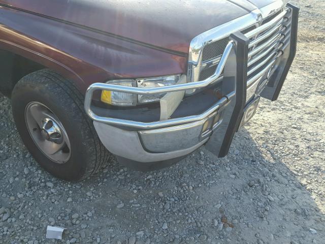 3B7HC13Z31G180081 - 2001 DODGE RAM 1500 BURGUNDY photo 9