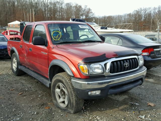 5TEGN92N02Z072137 - 2002 TOYOTA TACOMA DOU RED photo 1