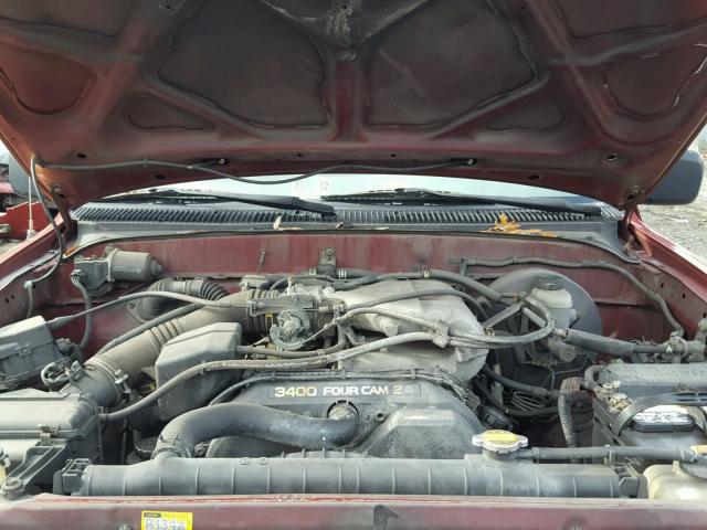 5TEGN92N02Z072137 - 2002 TOYOTA TACOMA DOU RED photo 7