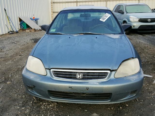 2HGEJ6676YH533263 - 2000 HONDA CIVIC LX BLUE photo 9