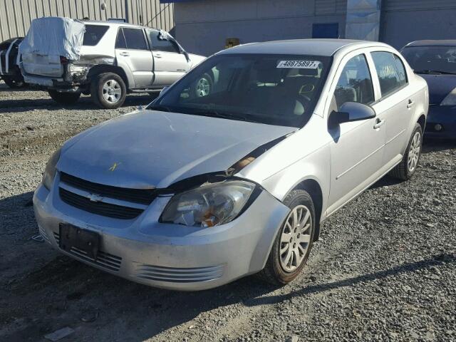 1G1AT58H897122573 - 2009 CHEVROLET COBALT LT SILVER photo 2