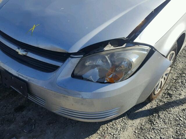 1G1AT58H897122573 - 2009 CHEVROLET COBALT LT SILVER photo 9