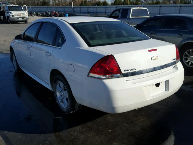 2G1WF5EK1B1269219 - 2011 CHEVROLET IMPALA LS WHITE photo 3