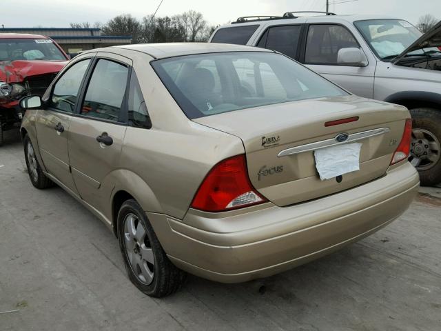 1FAFP38321W269627 - 2001 FORD FOCUS ZTS GOLD photo 3