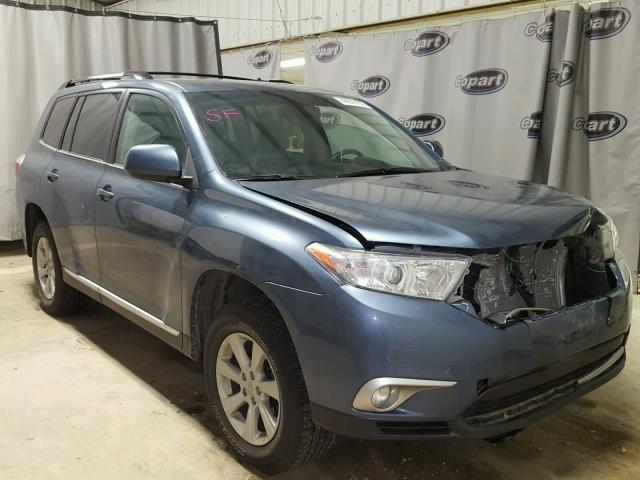 5TDZK3EH4CS089476 - 2012 TOYOTA HIGHLANDER BLUE photo 1