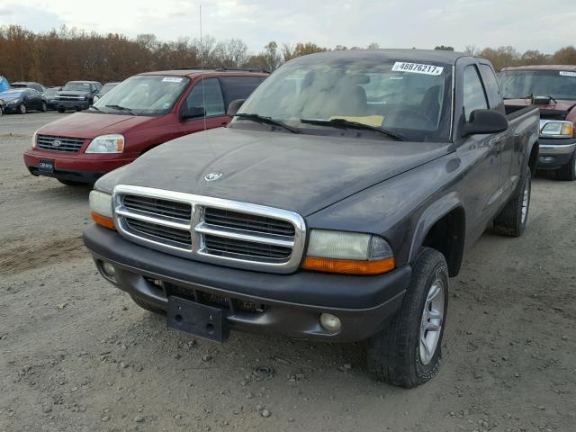 1D7HG32K64S533890 - 2004 DODGE DAKOTA SPO GRAY photo 2