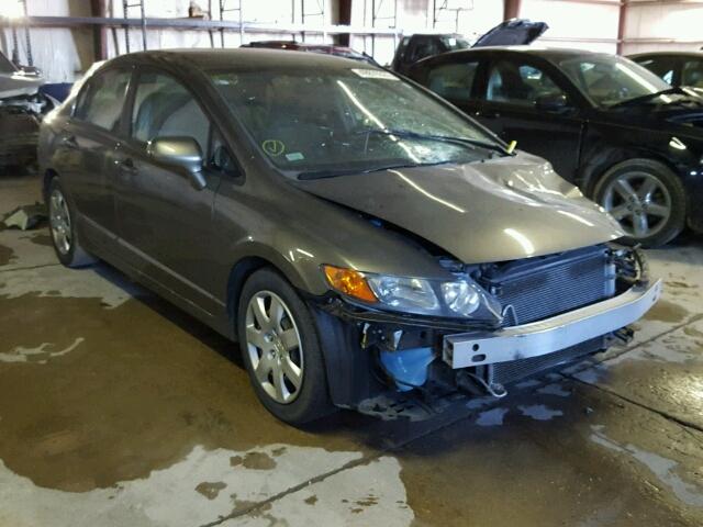 1HGFA16558L086093 - 2008 HONDA CIVIC LX CHARCOAL photo 1