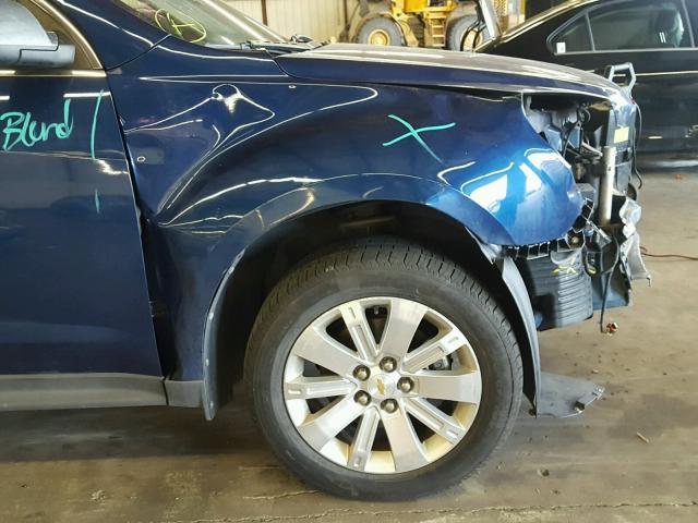 2CNFLNEY1A6336418 - 2010 CHEVROLET EQUINOX LT BLUE photo 9