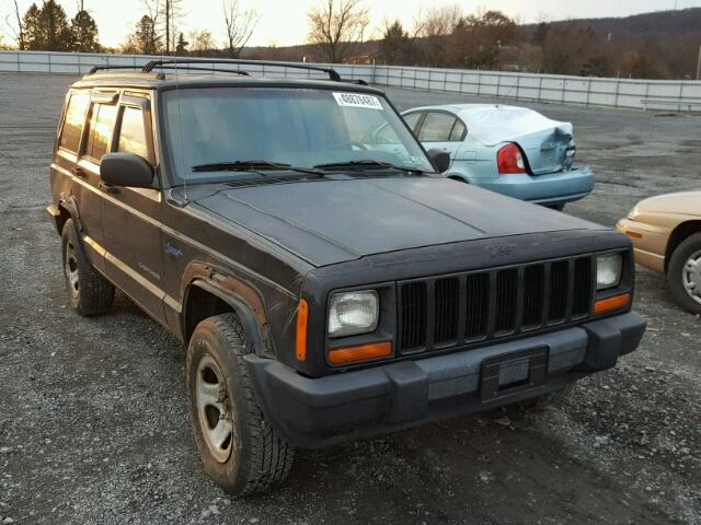 1J4FJ68S1VL512205 - 1997 JEEP CHEROKEE S BLACK photo 1