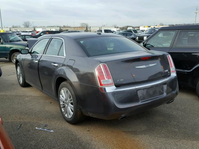 2C3CCAKG0DH723602 - 2013 CHRYSLER 300C GRAY photo 3