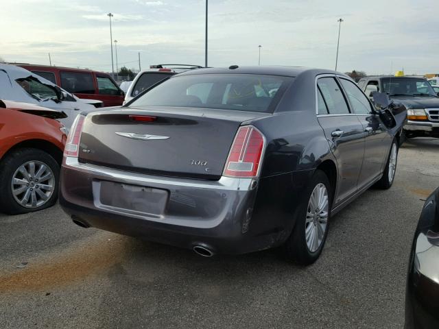 2C3CCAKG0DH723602 - 2013 CHRYSLER 300C GRAY photo 4