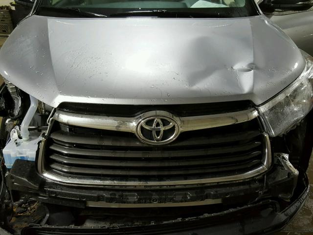 5TDBKRFH1FS134820 - 2015 TOYOTA HIGHLANDER SILVER photo 7