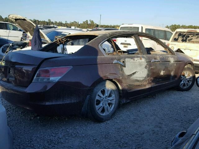 1HGCP26449A162088 - 2009 HONDA ACCORD LXP MAROON photo 4