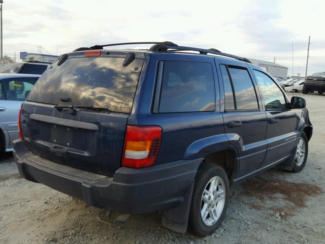 1J4GX48S83C577945 - 2003 JEEP GRAND CHER BLUE photo 4