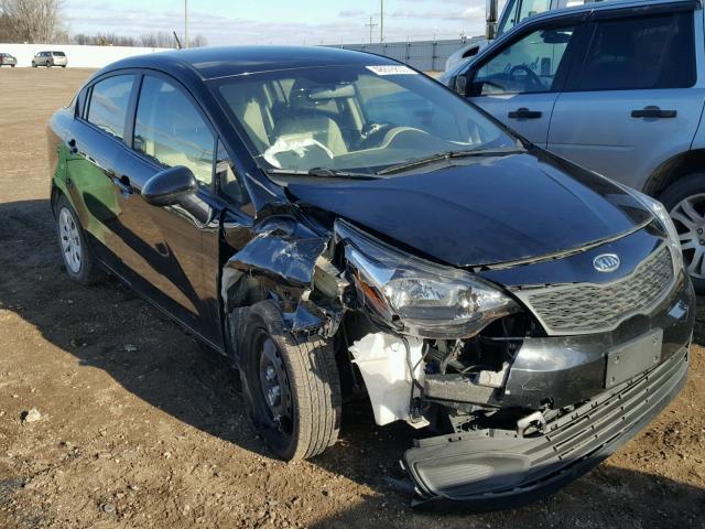 KNADM4A38D6126418 - 2013 KIA RIO LX BLACK photo 1