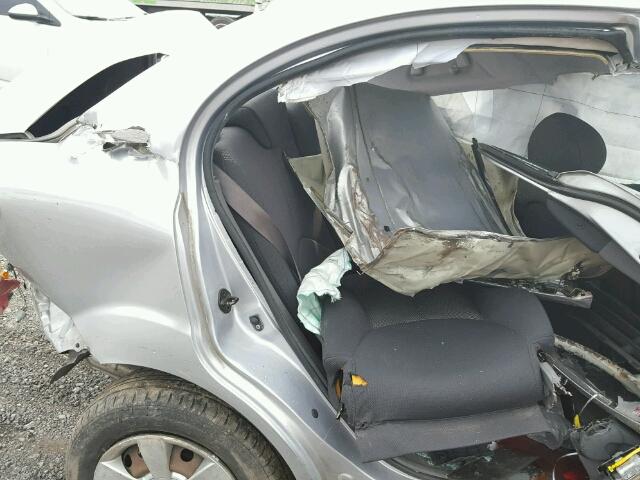 KNADE123966152491 - 2006 KIA RIO SILVER photo 6