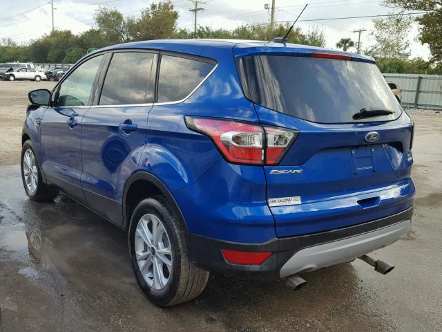 1FMCU0GD6HUC60526 - 2017 FORD ESCAPE SE 蓝色 照片 3