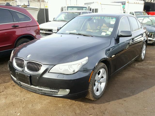 WBANV13598CZ59764 - 2008 BMW 528 XI BLACK photo 2