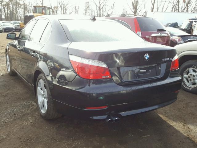 WBANV13598CZ59764 - 2008 BMW 528 XI BLACK photo 3