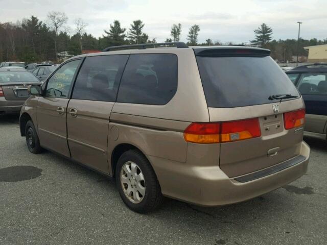 5FNRL189X3B137752 - 2003 HONDA ODYSSEY EX TAN photo 3