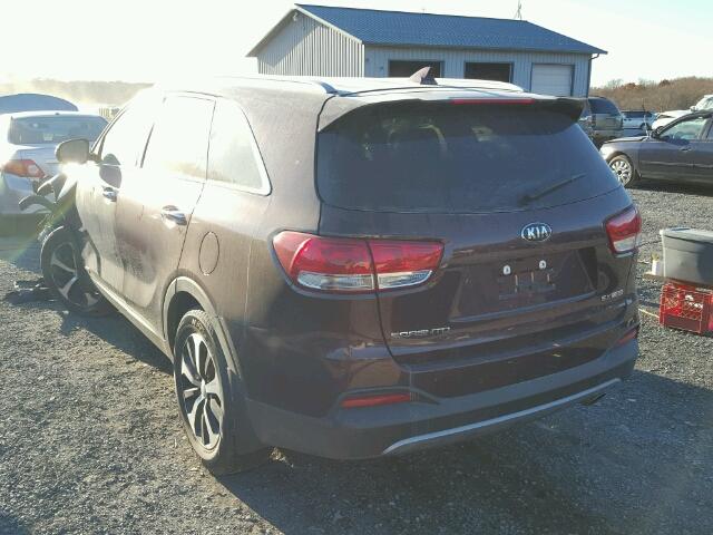 5XYPHDA16HG259961 - 2017 KIA SORENTO EX Bordo foto 3